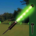12" Green Light Up LED Spiked Wand